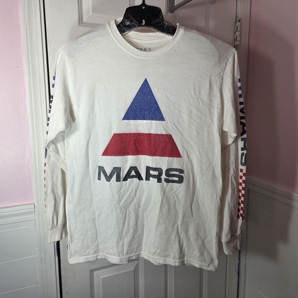 30 Seconds To Mars 2018 Monolith Tour Long Sleeve Shirt Men’s M White